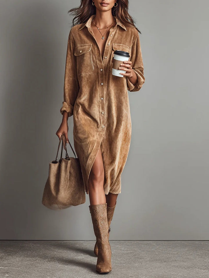 FLORENCE  | CORDUROY RELAXED DRESS