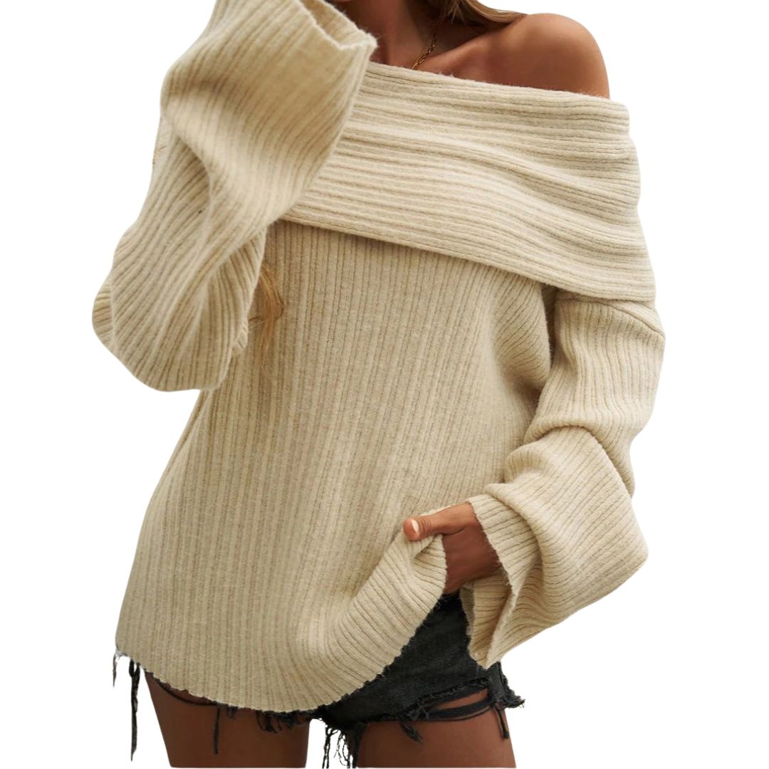 Elise | Oversized Off-Shoulder Knit