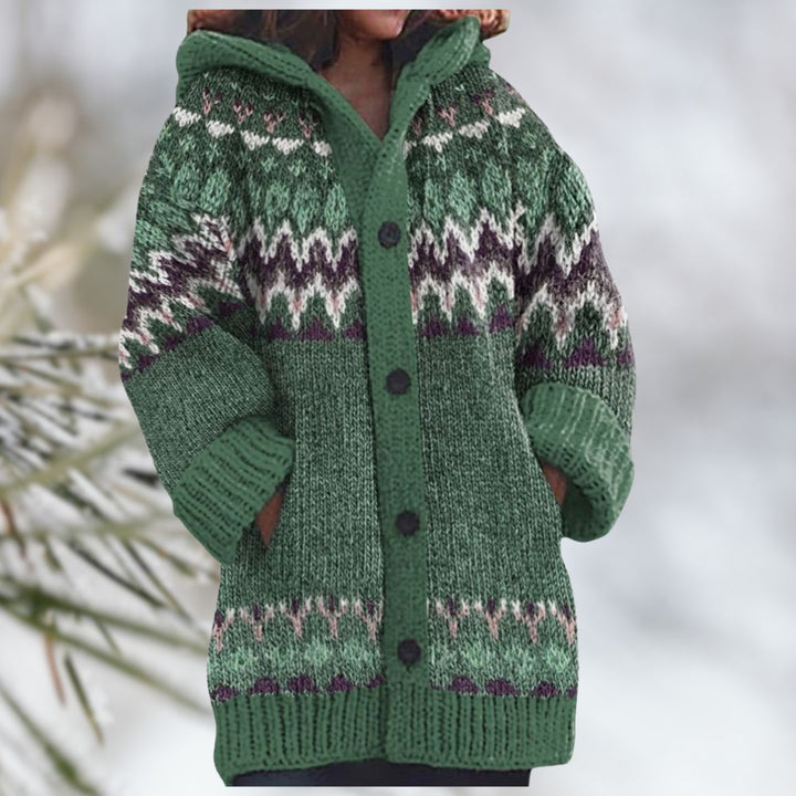 CLARA | CHUNKY KNIT HOODED CARDIGAN