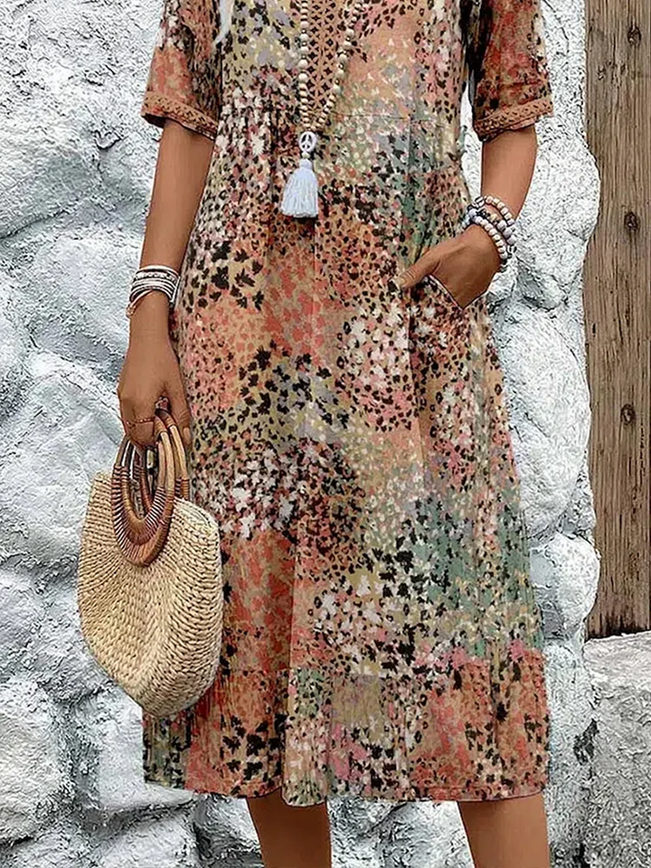 RACHEL |  VIBRANT MIDI DRESS