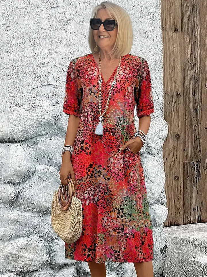 RACHEL |  VIBRANT MIDI DRESS