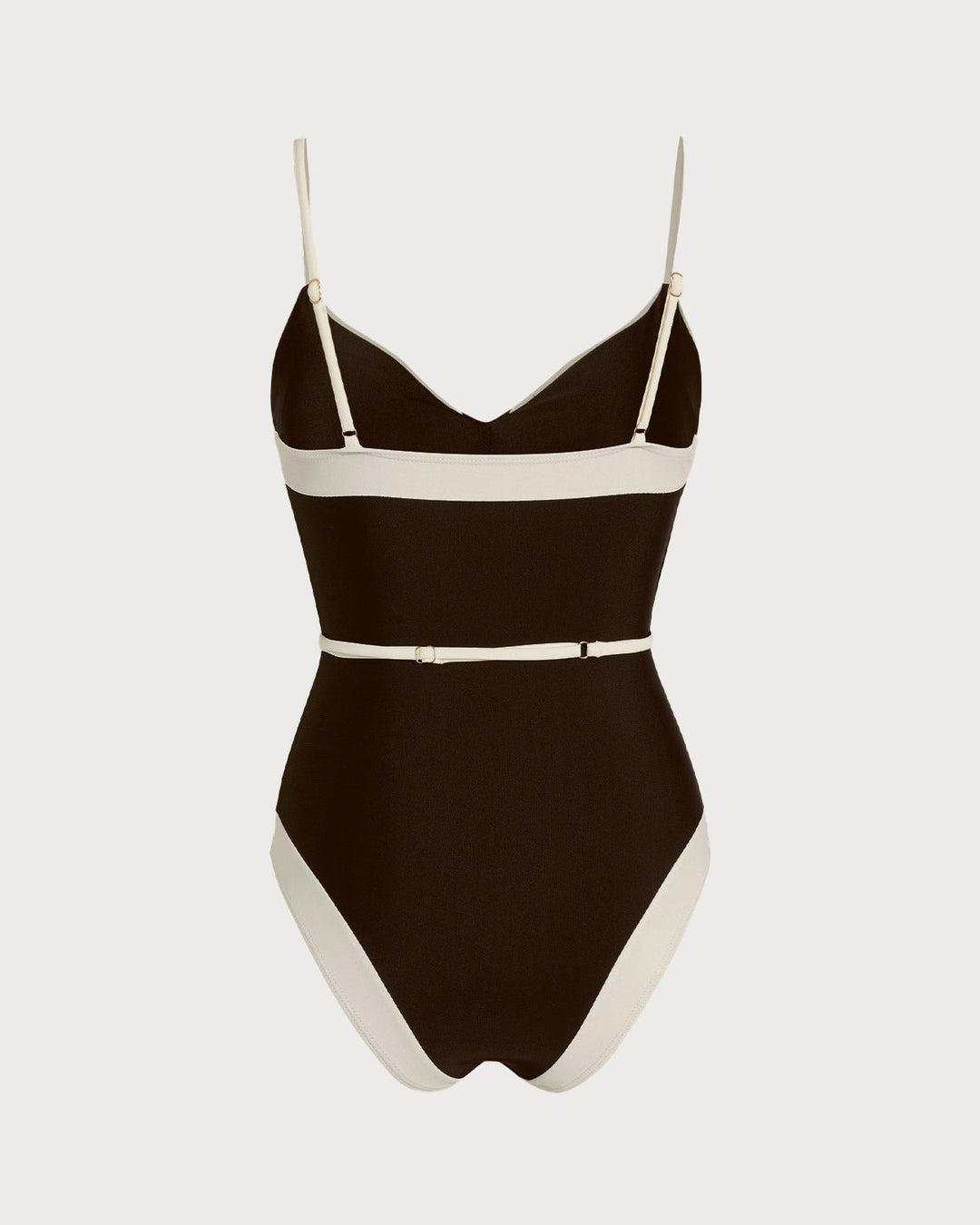 NOVA | BROWN V NECK BRALETTE ONE PIECE
