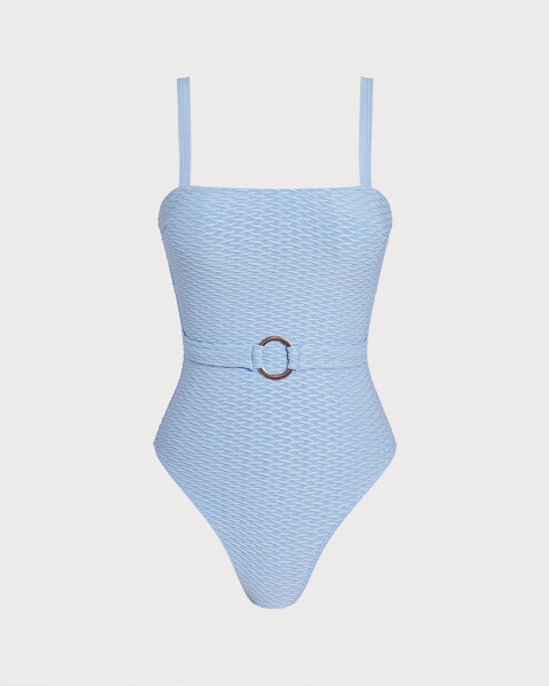 MARY | BLUE O-RING BANDEAU ONE PIECE SWIMWEAR